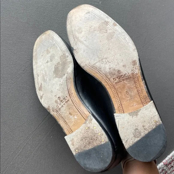 Gucci Panther Brixton Black Leather Loafers Mens size 6 - Picture 8 of 10